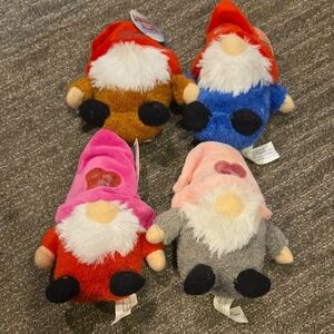 FRIENDS Colorful Gnome Stuffed Animals - Red, Blue, Pink, Gray